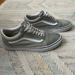 Vans Mint Old Skool Sneakers with Suede Canvas Upper